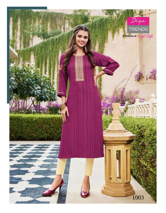 Eternal Vol 1 By Diya Trends Regular Wear Wholesale Designer Kurtis